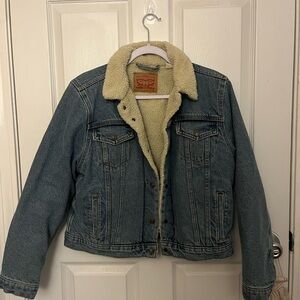 Levi's Cream Sherpa Jacket